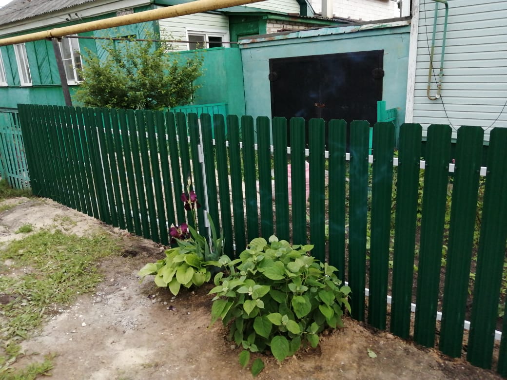 Комбинированный забор 25м штакетник и профлист, ворота, калитка фото8 в Казахстане