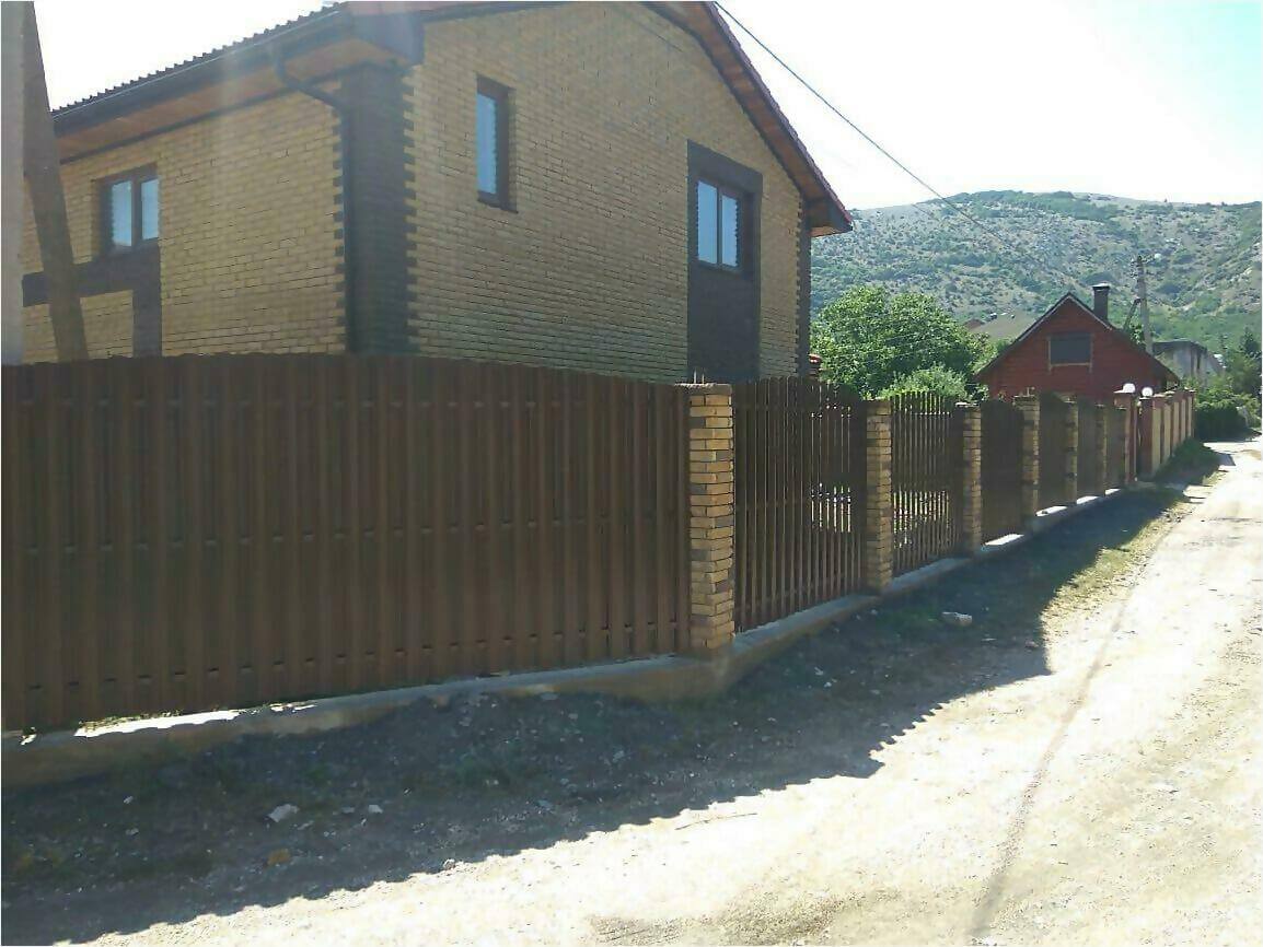 забор из штакетника 110м фото7 в Казахстане