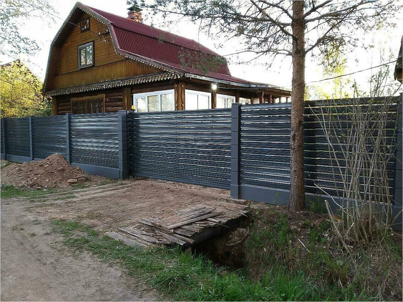 забор-ранчо из штакетника 75м фото4 в Казахстане