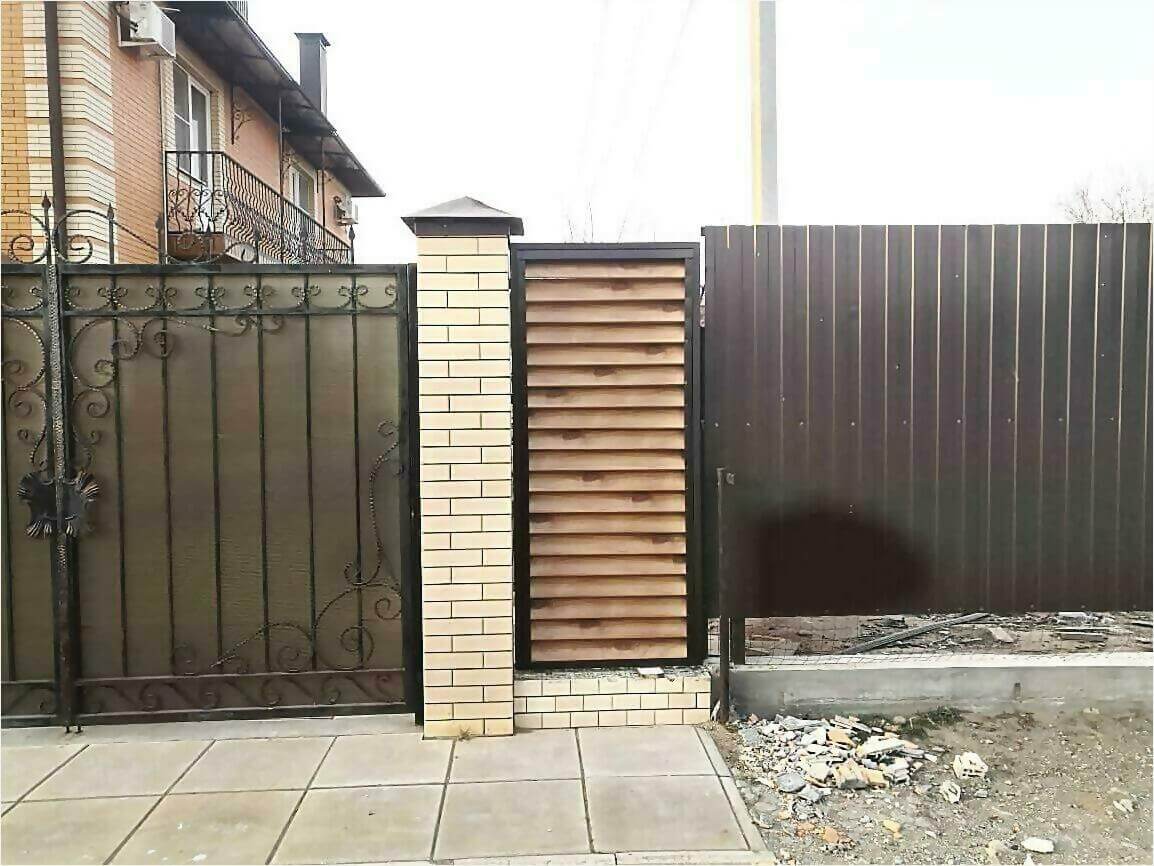 Забор жалюзи 50м светлое дерево фото9 в Казахстане