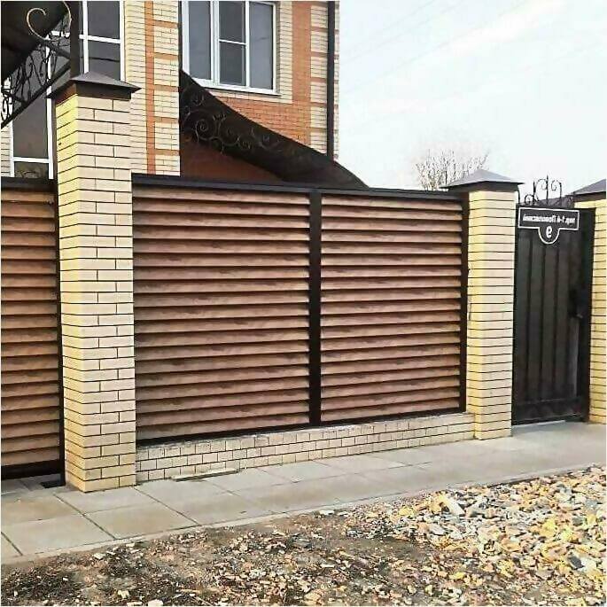Забор жалюзи 50м светлое дерево фото7 в Казахстане
