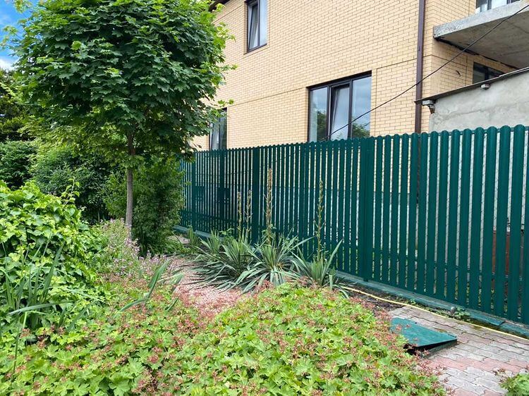 Забор из штакетника 60м Зеленый Мох фото1 в Казахстане