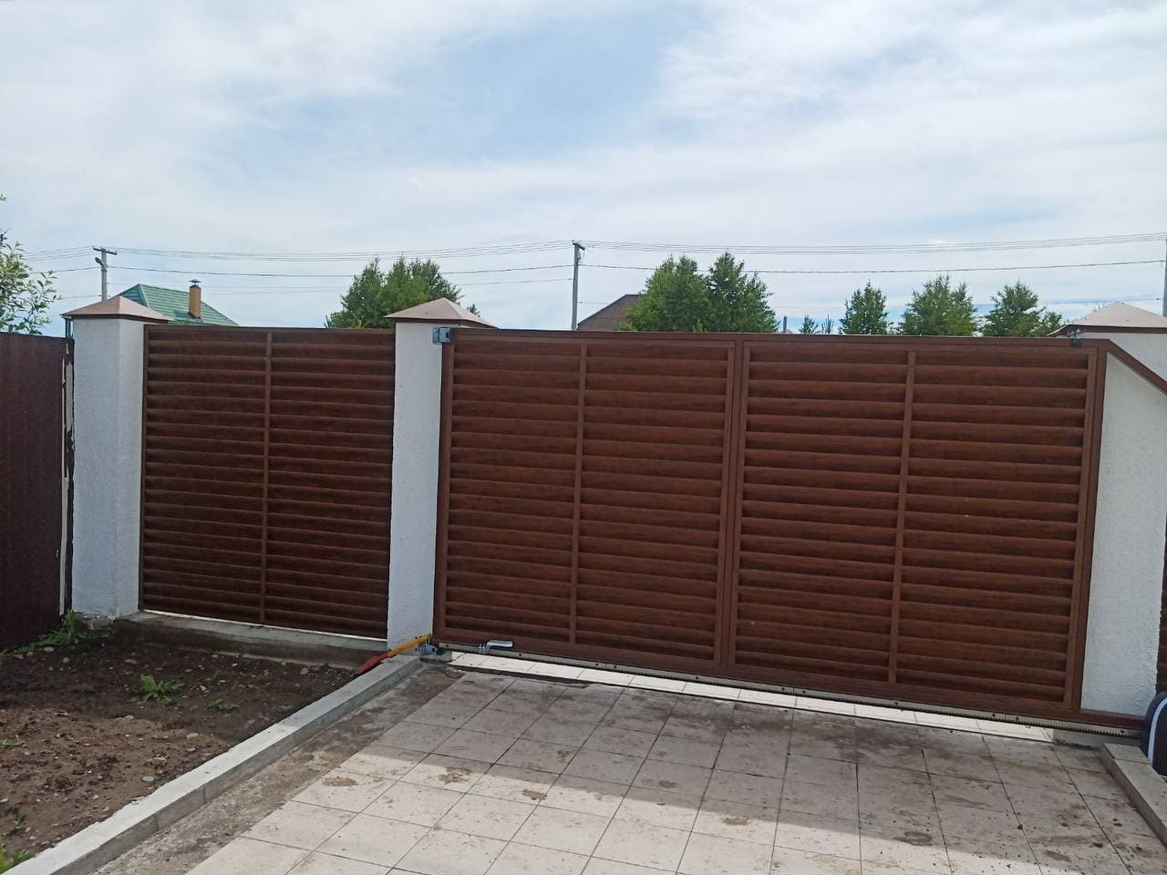 забор-жалюзи printech каштан двусторонний фото4 в Казахстане