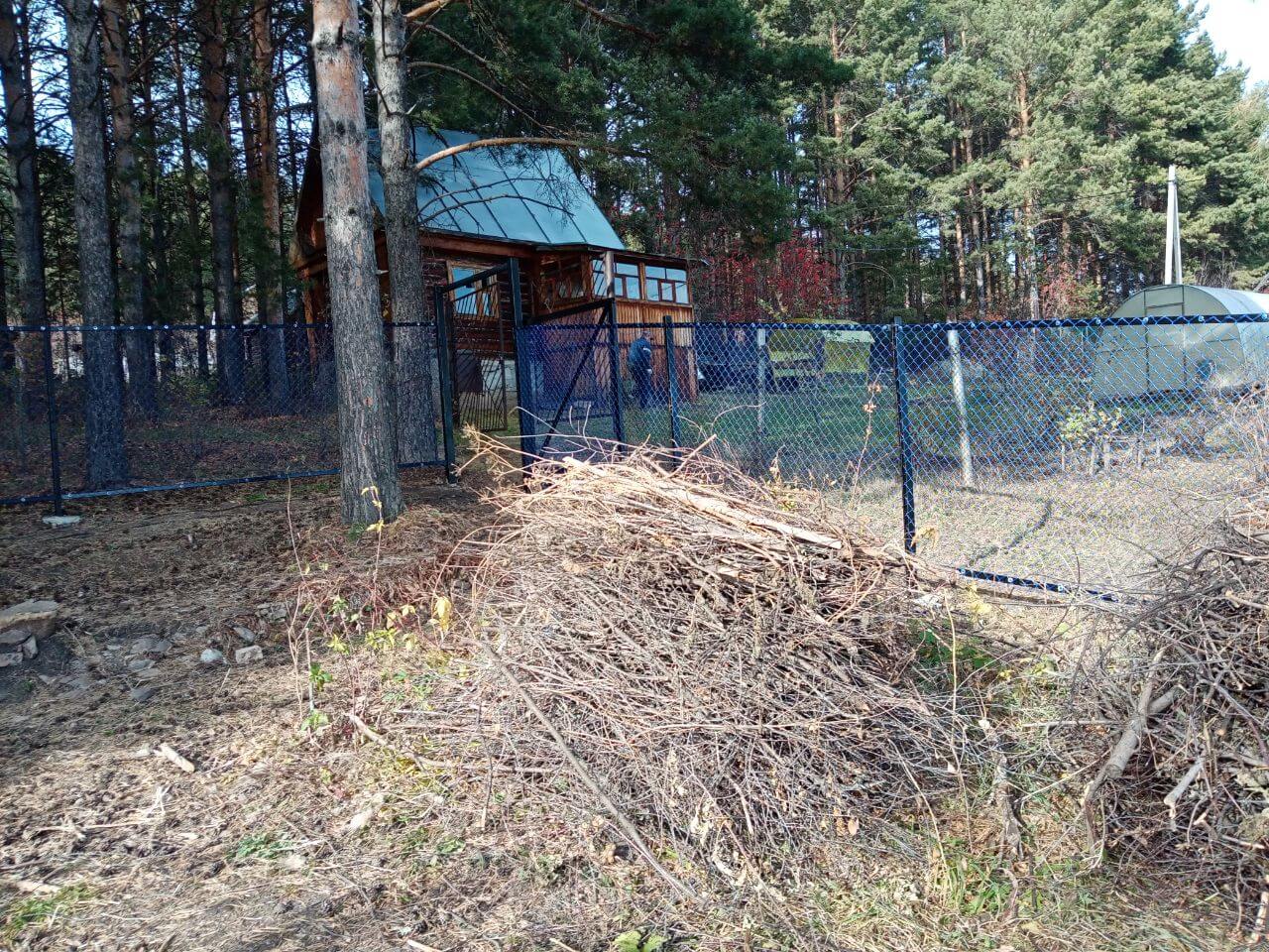 Забор из сетки рабица 76м с полимерным покрытием фото 4 в Казахстане
