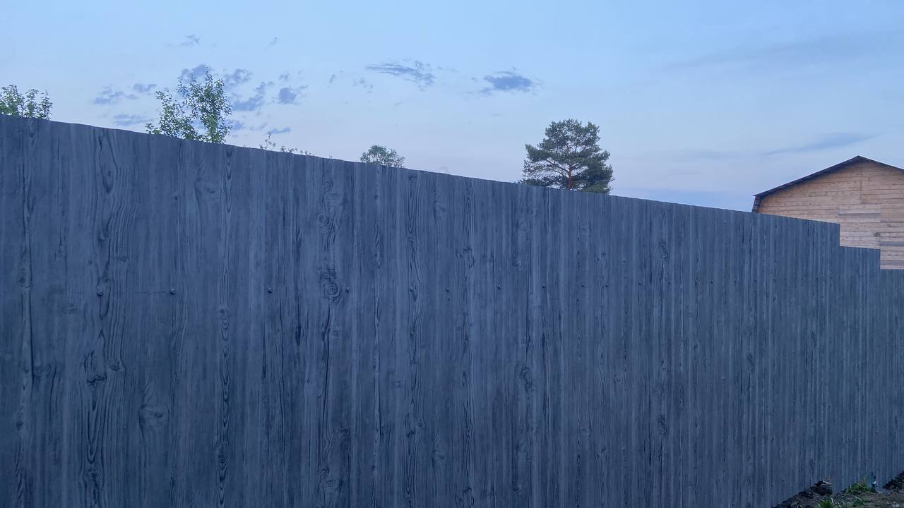 Забор из профнастила НС-10 42м Светлая Береза SteelArt фото 4 в Казахстане