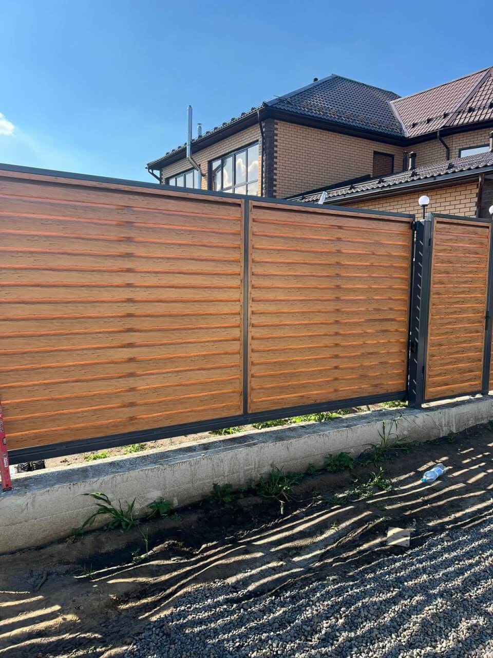 Забор-жалюзи из ламелей Хай-Тек 57м Кипарис 2xPrintech двусторонний фото 3 в Казахстане