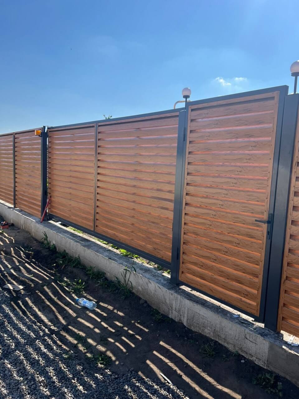 Забор-жалюзи из ламелей Хай-Тек 57м Кипарис 2xPrintech двусторонний в Казахстане