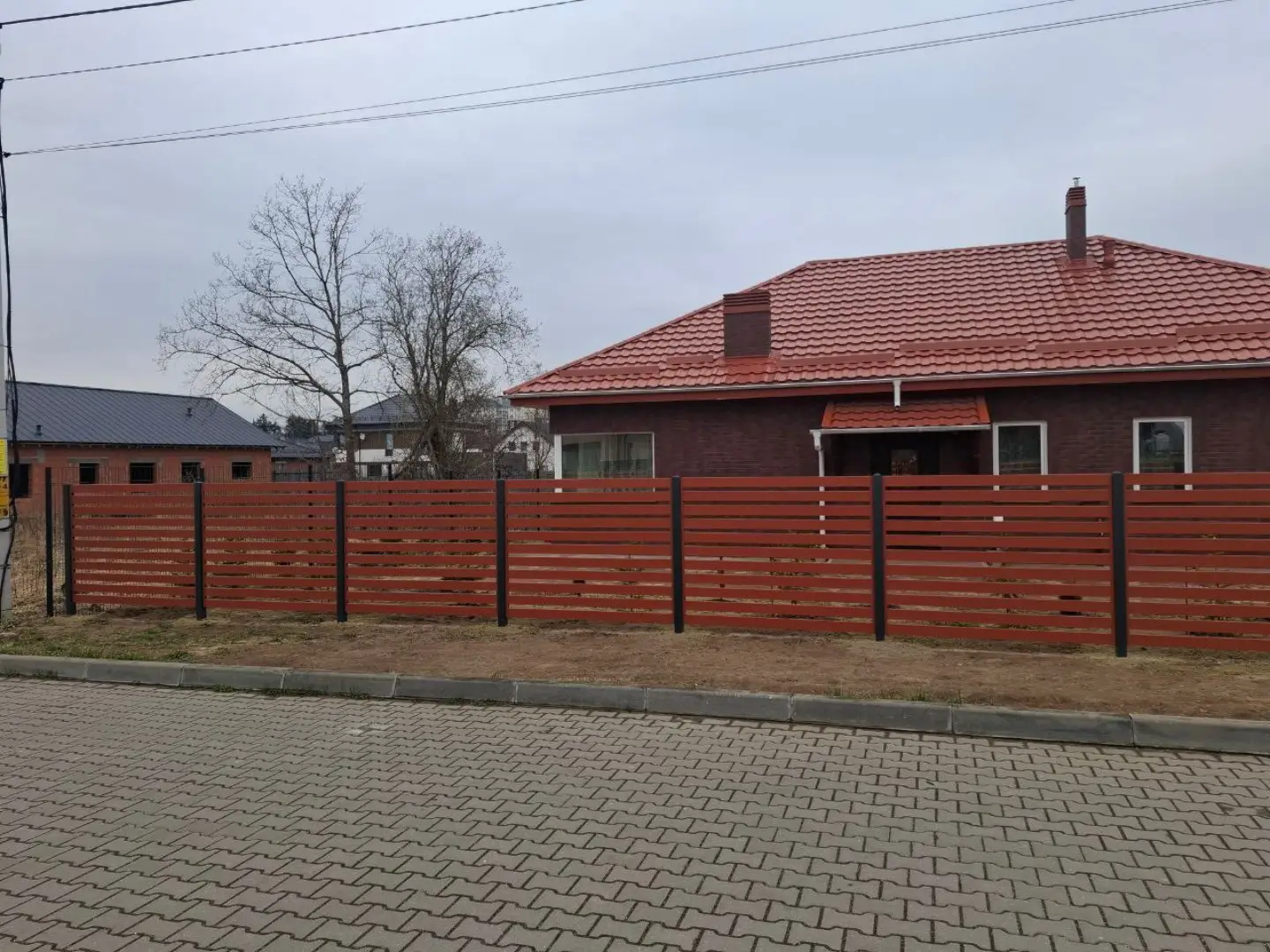 Забор-ранчо из металлопланкена 18м RAL8004 Терракотовый фото 3 в Казахстане
